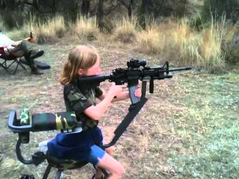 9 year old girl shooting ar 15 22 caliber youtube