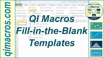 QI Macros - Fill-in-the-Blank Templates for Lean Six Sigma and SPC
