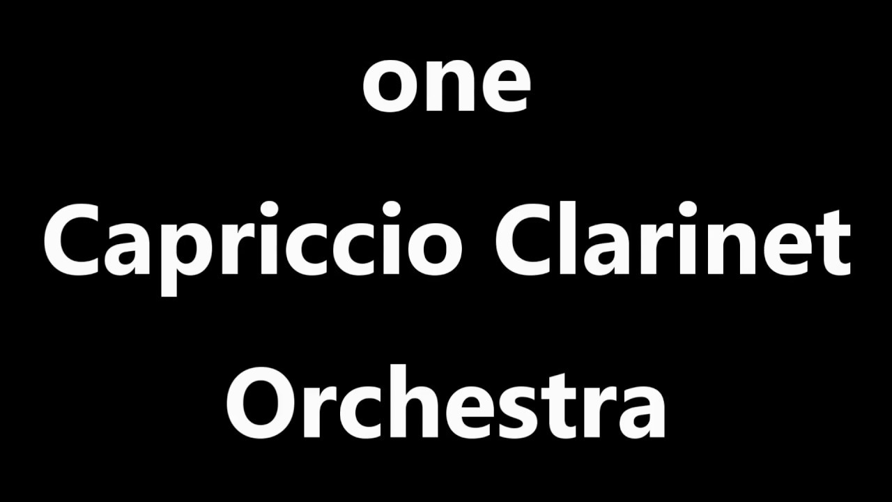 @ClarinetFest 2018 Capriccio Teaser