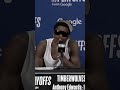 Anthony Edwards on Jaden McDaniels stepping up in the first round:"He's my favorite player in the