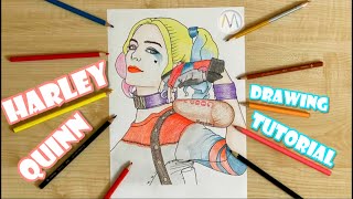 Halloween art / Harley Quinn drawing / Halloween drawings screenshot 3