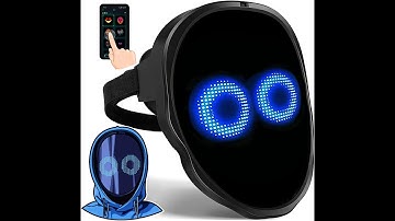Face Transforming LED Mask with App Controlled - Programmable LED Halloween Mask