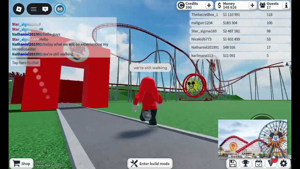Incredicoaster shortest recreation in theme park tycoon 2 roblox