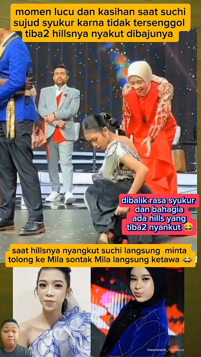 momen lucu saat suchi sujud syukur karna tidak tersenggol tiba2 hillsnya nyakut di bajunya#short#da7