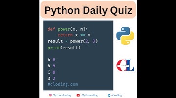 What is the output of following Python Code ? #coding #python #pythonquiz