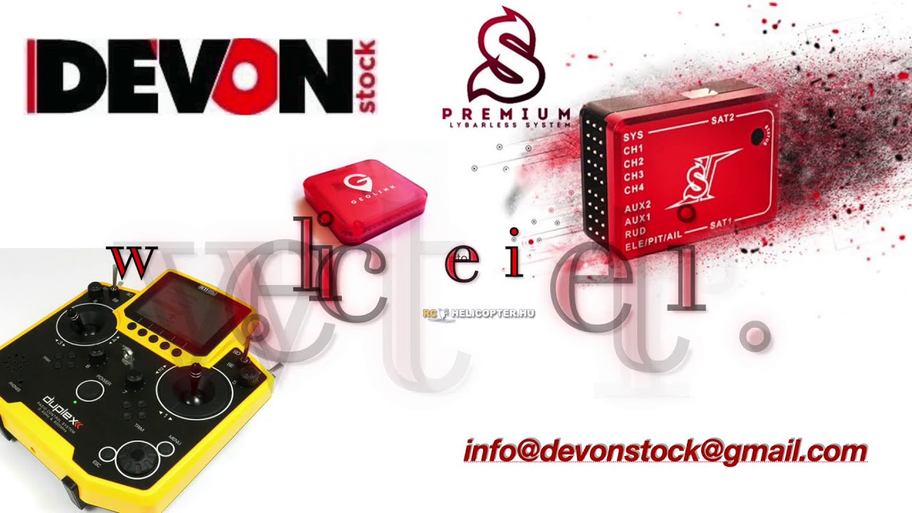 unita' Spirit System Flybarless con modulo gps geolink setup elicottero radiocomandato rc OXY 4 MAX