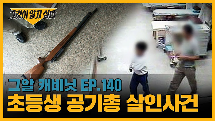 악마의 속삭임, 초등생 공기총 살인사건  | 그알 캐비닛