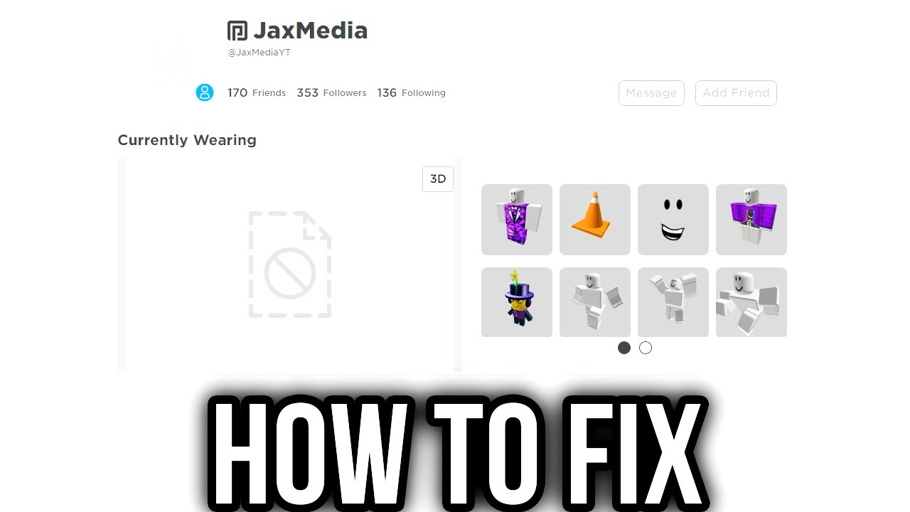 How To Fix Content Deleted Roblox Profile Youtube
