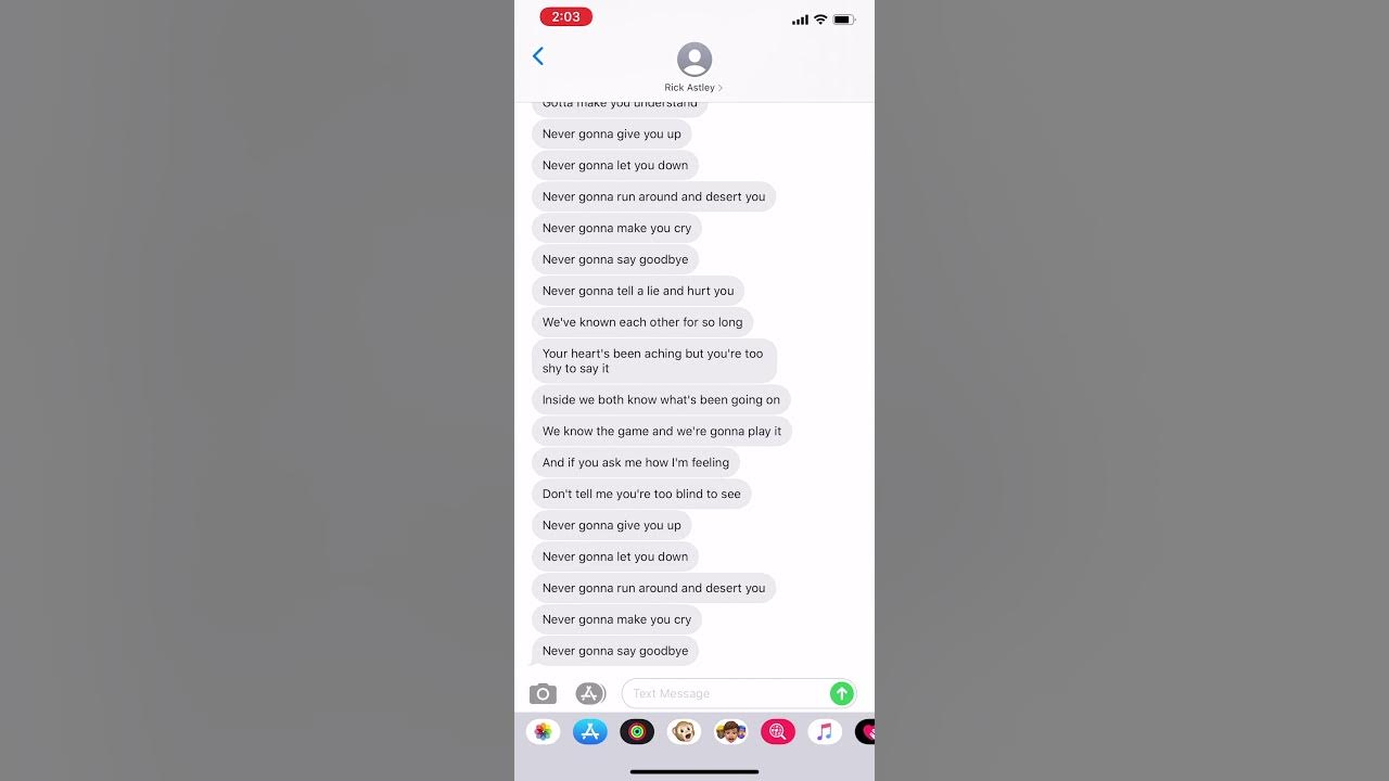 The ULTIMATE Rick Roll for 2019 - text spam Rick Astley lyrics! » EFTM