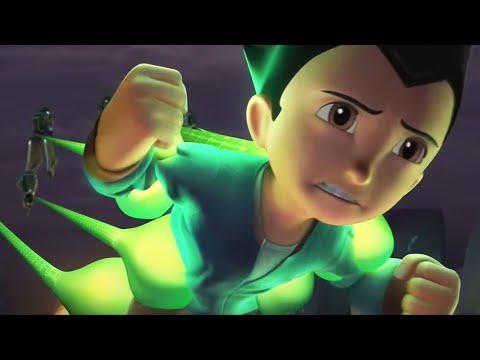 Astro Boy (2009) Official Clip "Escape from Metro City" - Freddie Highmore