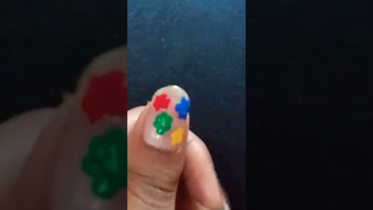 Holi Special nail art
