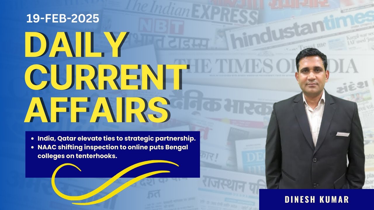 India, Qatar elevate ties to strategic partnership | Daily Current Affairs | 19-02-2025 | Manu Law