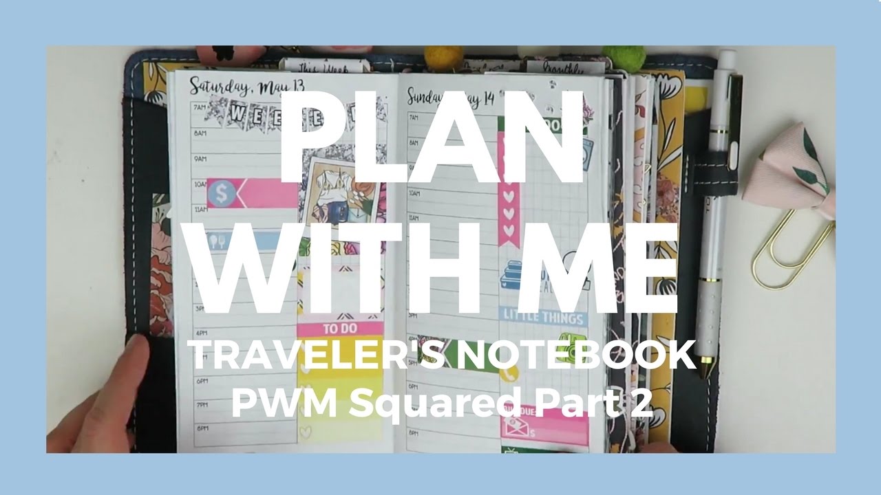 PLAN WITH ME // Traveler's Notebook // Annie Plans Printables - YouTube