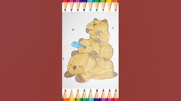 Capybara!🐻❤️ #colors #art #paintstudio #trending #drawing #draw #procreate #colouring #art #capybara