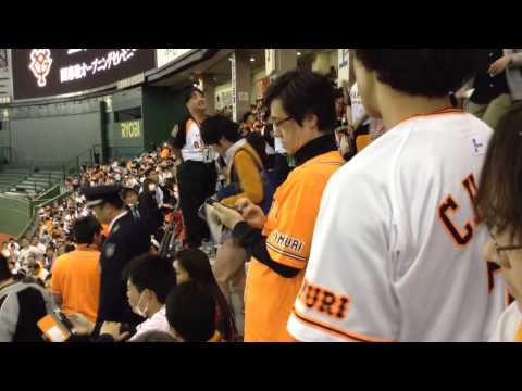2015開幕戦 巨人vs横浜  ジャイアンツ応援団長挨拶