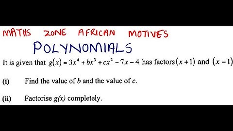 POLYNOMIALS A