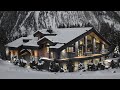 Blizzard at Chalet White Night┇Blowing Snow &amp; Howling Wind┇Sounds for Sleep, Study &amp; Relaxation