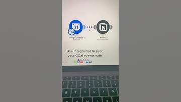 Sync your Google Calendar events with Notion in less than 5mn! (w/ Integromat) #shorts