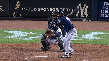 MIN@NYY: Plouffe scores on Nunez