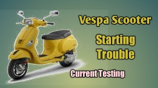 Vespa Scooter Starting Complaint | wiring and colour codes