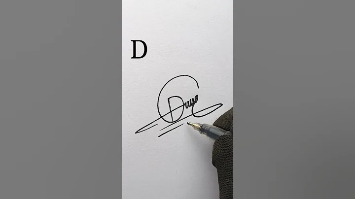 D letter official signature making #signaturestyle #howto #style
