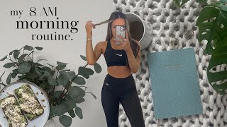 8AM morning routine ~aesthetic~ | healthy habits for a productive day