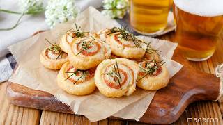 【ひと口明太マヨパイ】冷凍パイシートで簡単♪サクサクおつまみ!