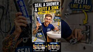 How to seal a shower &amp; fix a loose sink (first time DIY) 🔧