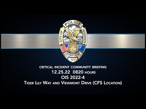 HPD Critical Incident Community Briefing | OIS 2022-04 | 12.25.22