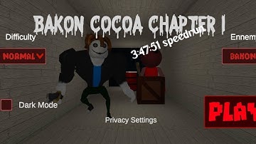 Speedrunning of Bakon Cocoa Chapter 1 by Elevener Plays