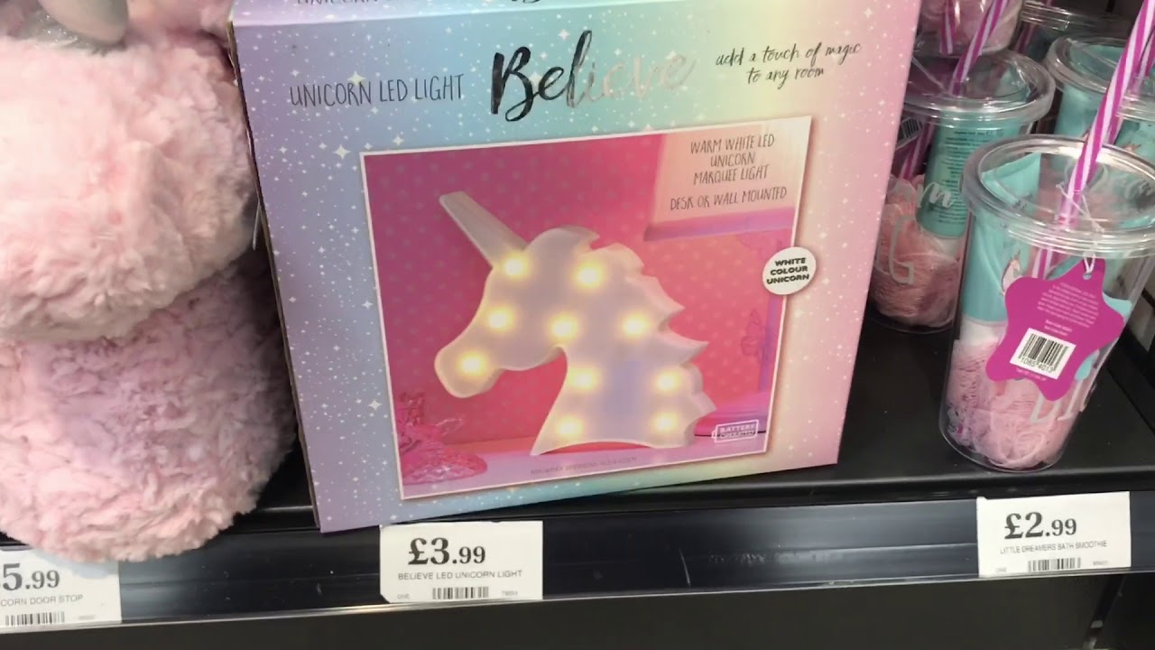 unicorn teddy home bargains