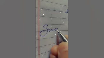 Suman written in cursive writing write your name