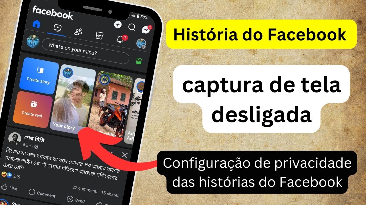 Como desativar capturas de tela de histórias do FacebookConfiguração de privacidade de histórias do.