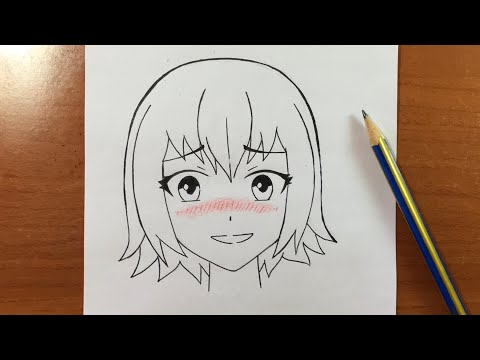 رسم انمي سهل تعلم رسم فتاة انمي بسهولة للمبتدئين