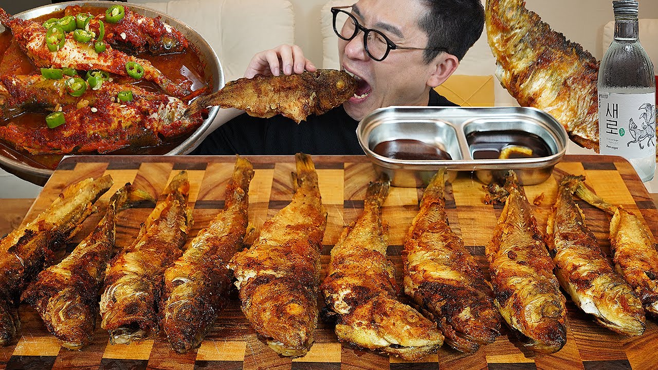 ASMR MUKBANGㅣGrilled Male SandfishㅣEATING SHOW