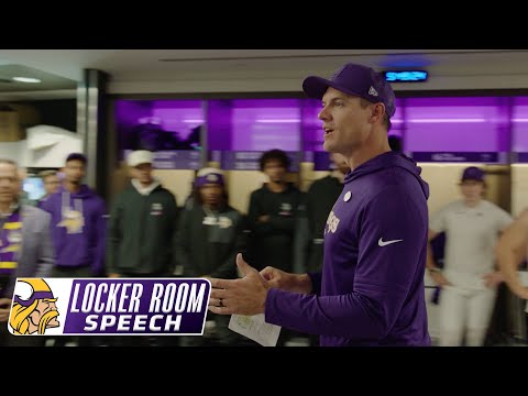 Kevin O'Connell's Locker Room Speech After Minnesota Vikings Win