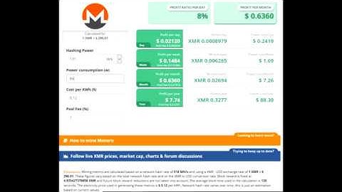 i5-4570 monero (xmr) 10 min mining benchmark + profit estimation