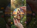 The Good Shepherd Jesus Stained Glass Art 🌾🐑 #shorts #shortsvideo
