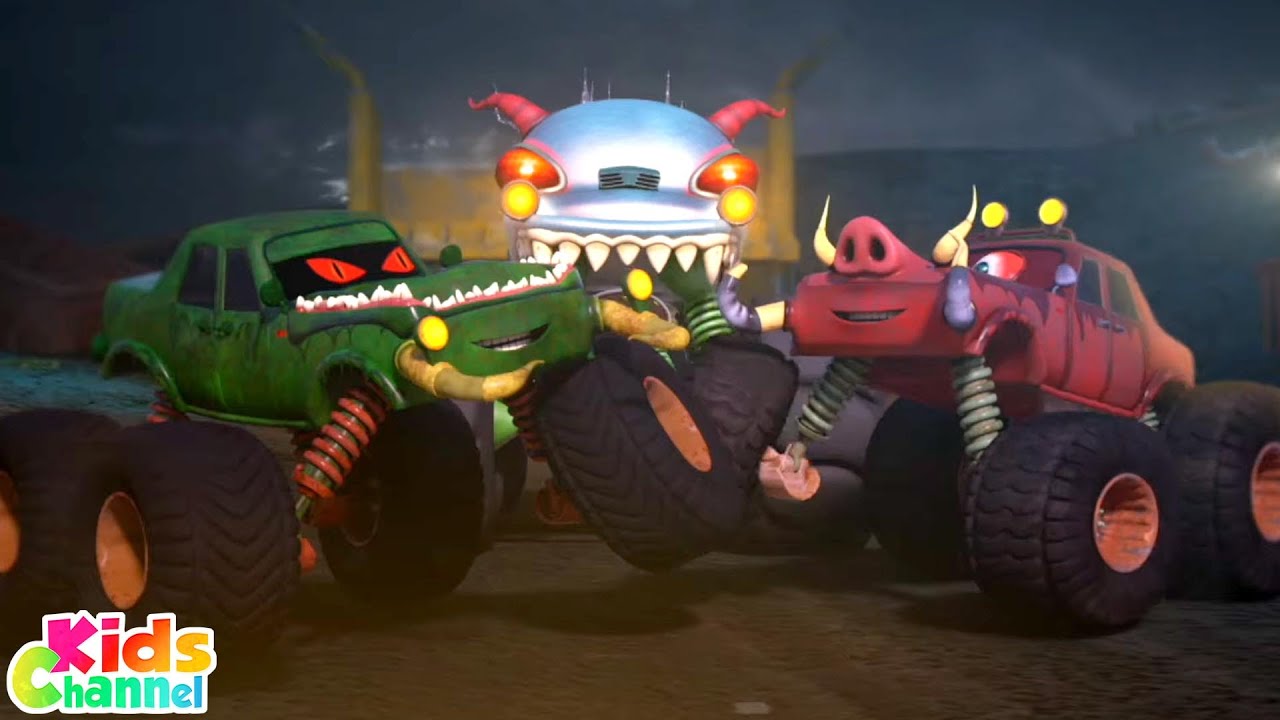 We Are The Monster Trucks  Car Cartoon Videos for Children - Kids Channel  