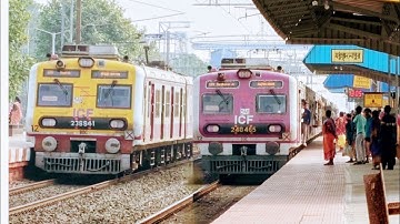 Modern Three Phase ICF Medha EMU Local Trains Of Eastern Railways | Pink+Yellow+Purple Colour EMU