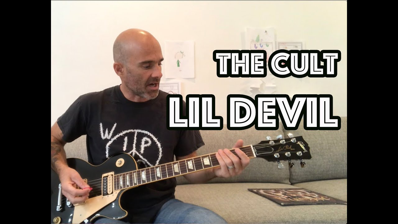 Урок игры на гитаре Lil Devil The Cult + обучающее видео
