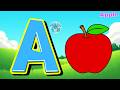 A for Apple 🍎 | Alphabet Happy Donuts 🍩 | Easy ABC Learning Fun | Mini Shark 🦈