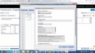 Section 2.1 StatCrunch Find Percents from Table