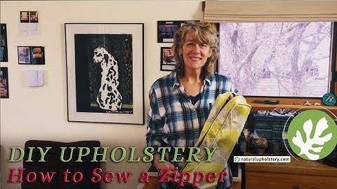How to Sew a Zipper into a Boxed Cushion