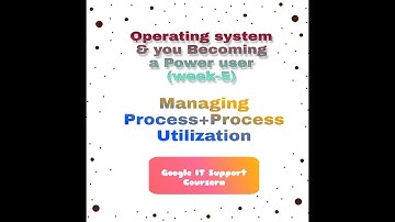 Process Utilization quiz (week-5) Operating system & you becoming a power user_COURSERA