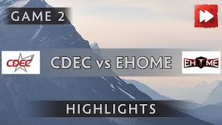 CDEC Gaming vs EHOME [Game 2] The Summit 6 Qualifiers - Dota Highlights