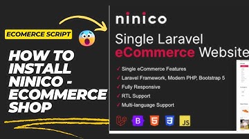 How to Install Ninico - Minimal Laravel eCommerce Shop