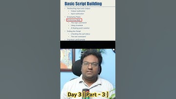 Day 3 | Linux Bash Shell Scripting | Part -3 #linux #shellscripting #shorts #ytshorts