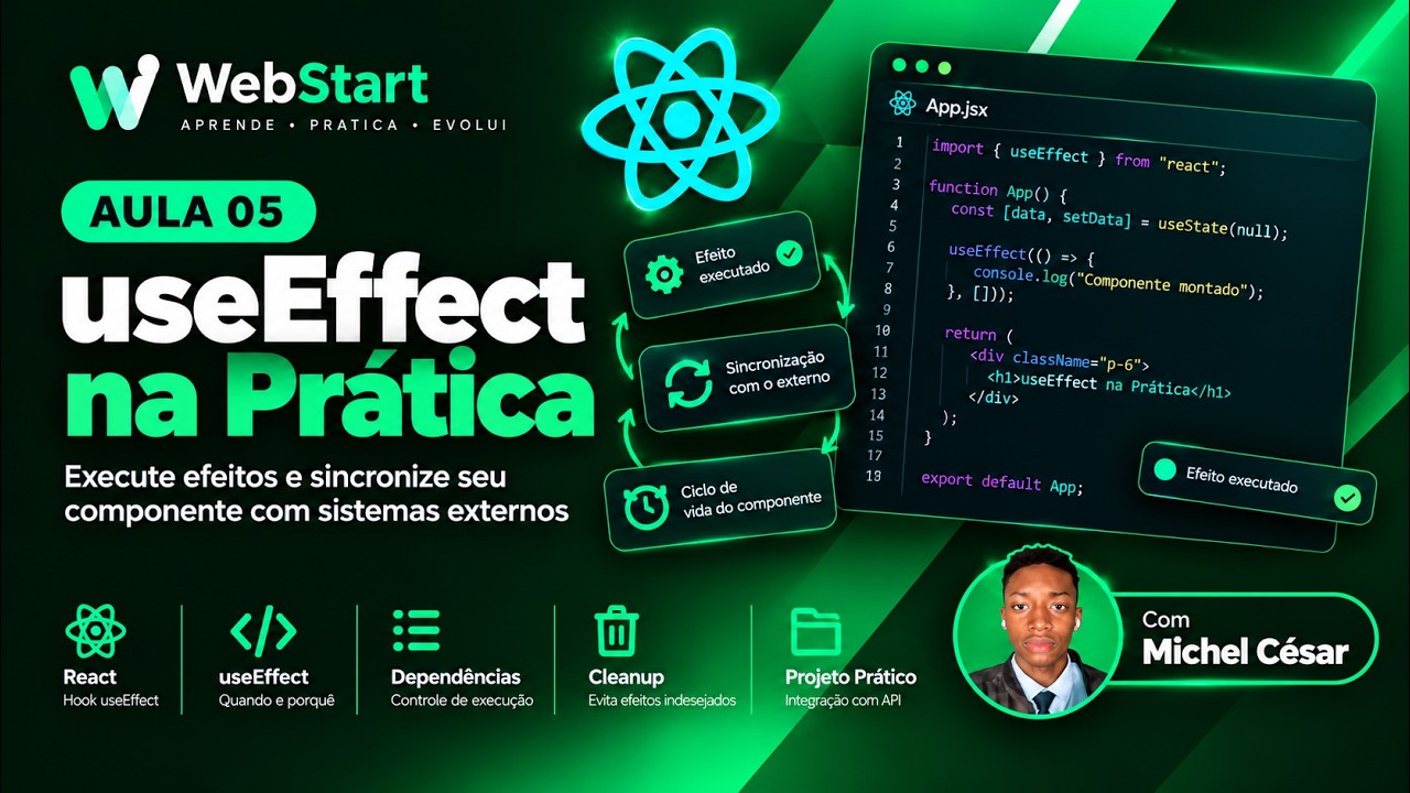 React JS Aula 05 — useEffect na Prática | Curso de React para ...