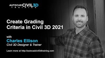 Create Grading Criteria in Civil 3D 2018, 2019, 2020, 2021